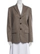 Tibi Wool Houndstooth Print Blazer