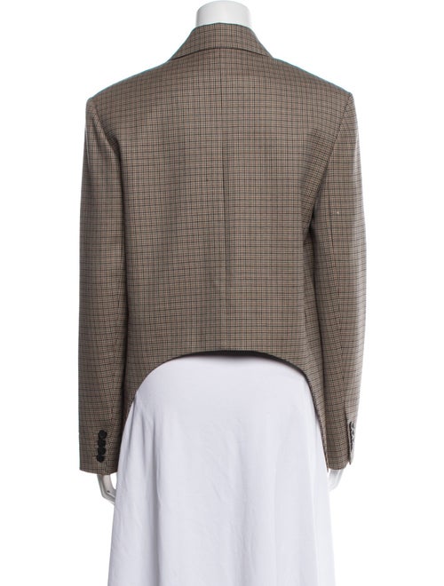 Tibi Wool Houndstooth Print Blazer