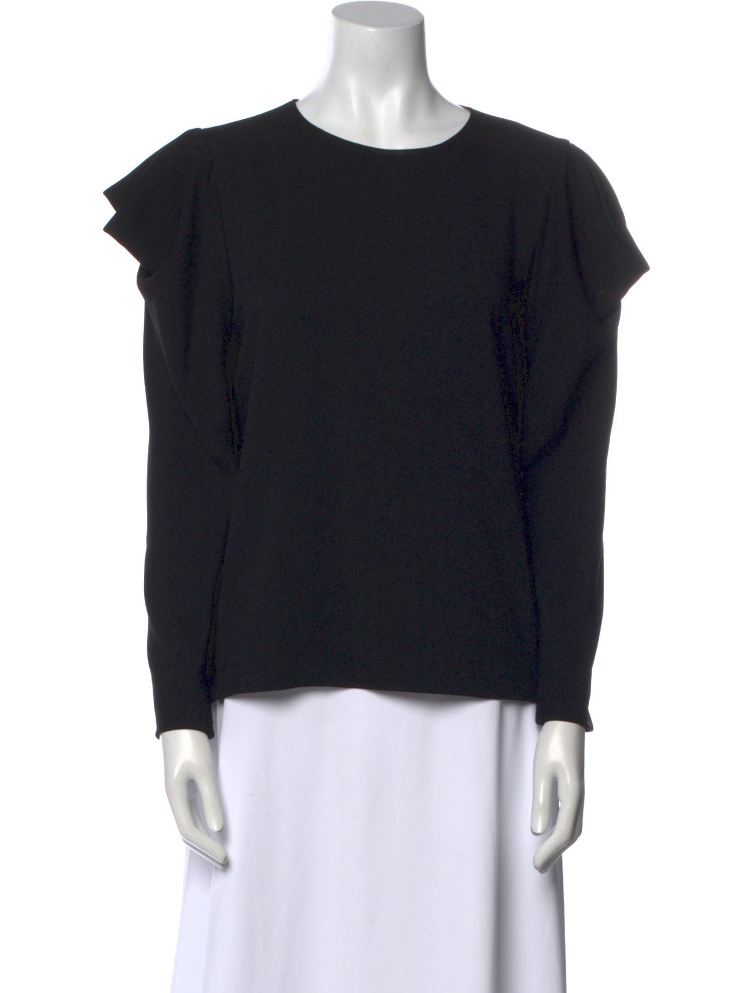 Tibi Crew Neck Long Sleeve Sweatshirt