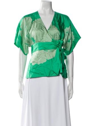 Tibi Silk Printed Blouse