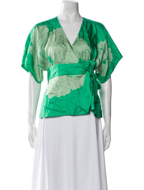 Tibi Silk Printed Blouse