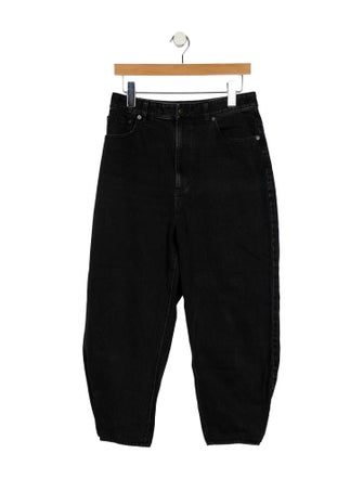 Tibi High-Rise Straight Leg Jeans