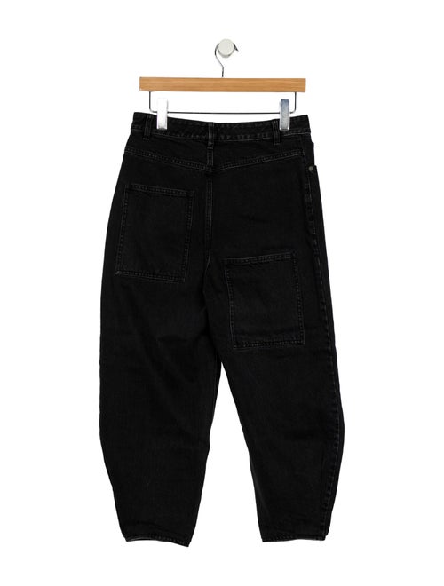 Tibi High-Rise Straight Leg Jeans