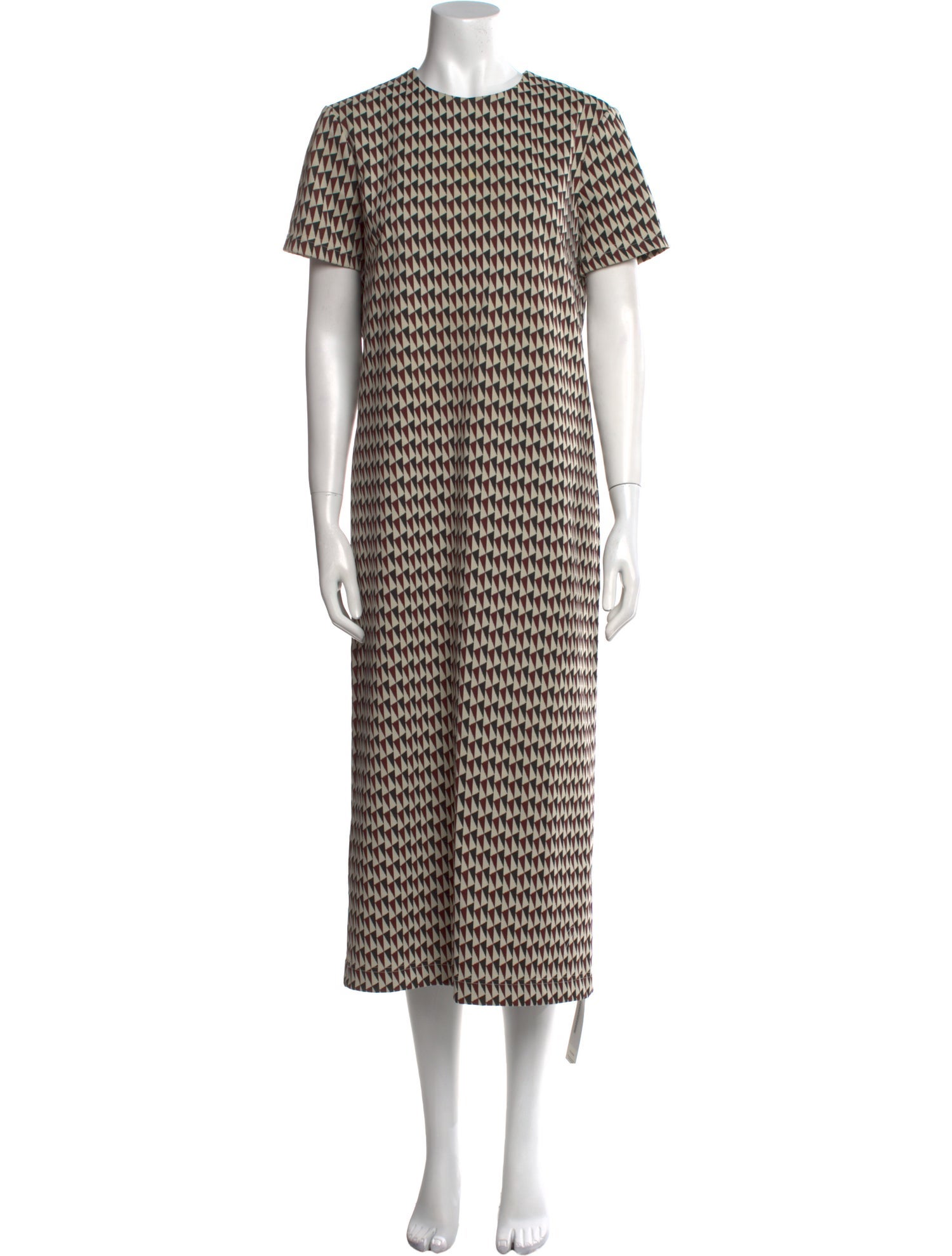 Tibi Printed Long Dress