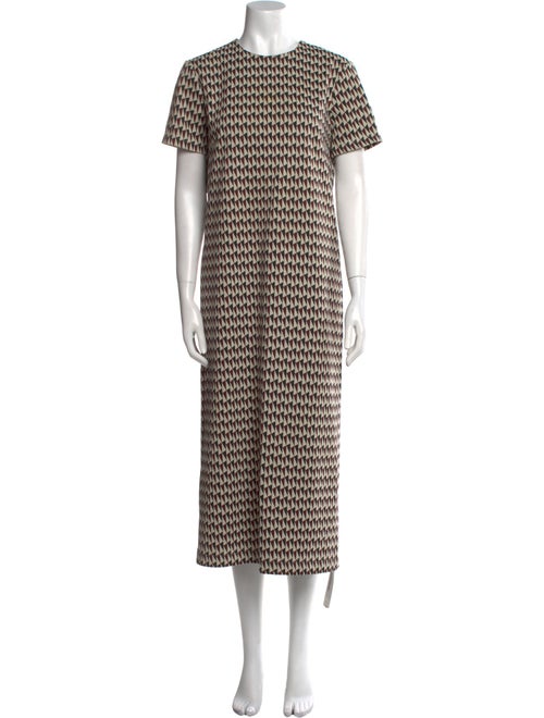 Tibi Printed Long Dress