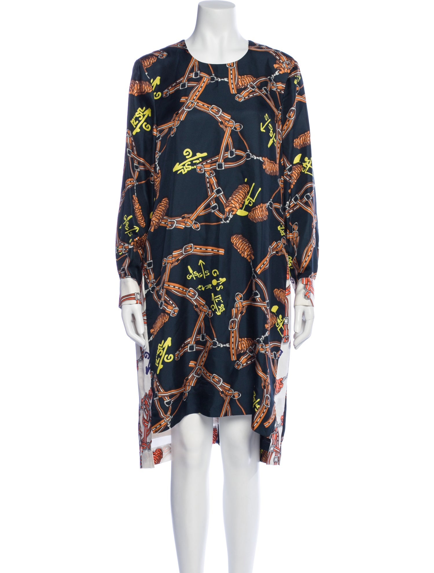 Tibi Printed Knee-Length Dress