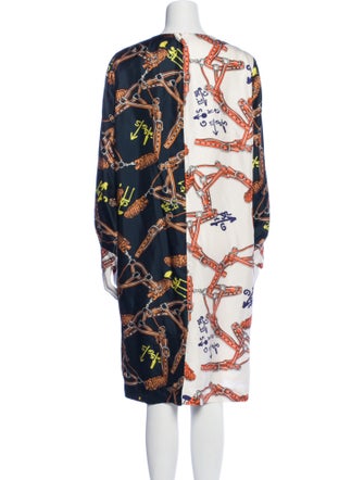 Tibi Printed Knee-Length Dress