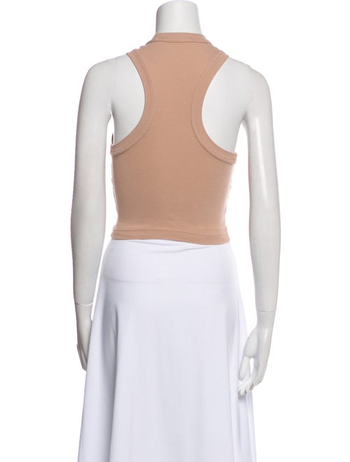 Tibi Crew Neck Sleeveless Crop Top