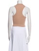 Tibi Crew Neck Sleeveless Crop Top