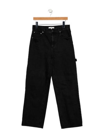 Tibi High-Rise Wide Leg Jeans