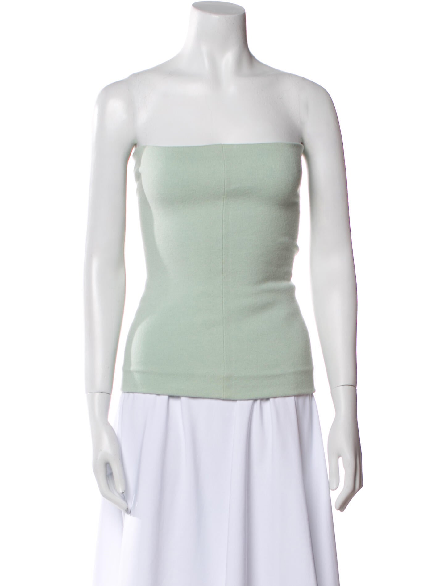 Tibi Cashmere Strapless Top