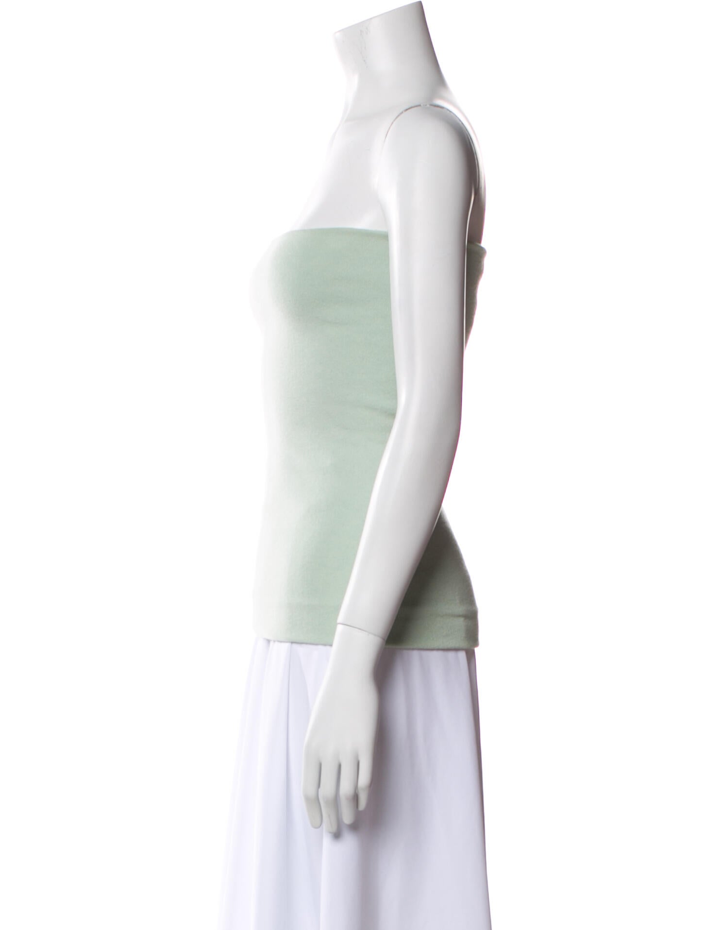 Tibi Cashmere Strapless Top