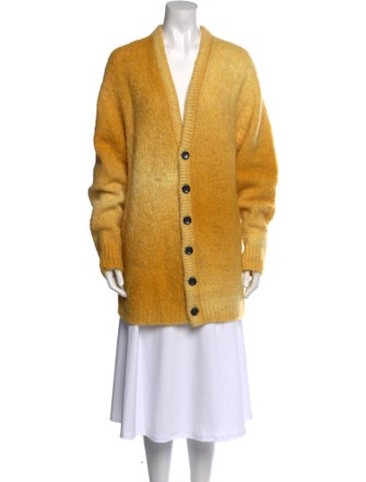 Tibi Alpaca V-Neck Sweater