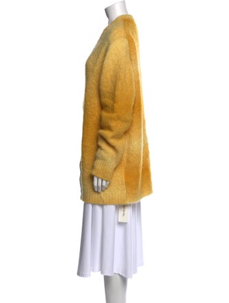 Tibi Alpaca V-Neck Sweater