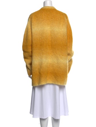 Tibi Alpaca V-Neck Sweater