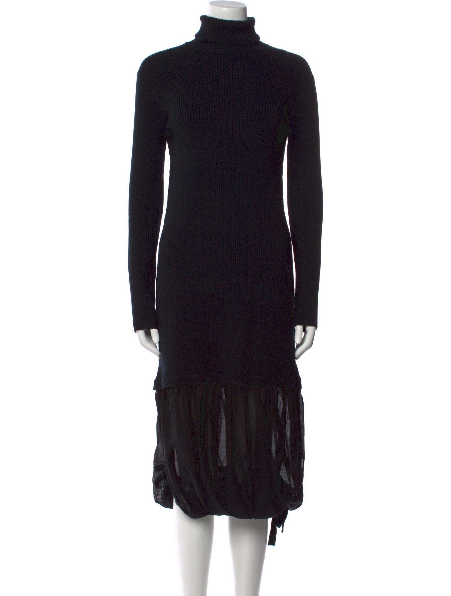 Tibi Merino Wool Long Dress