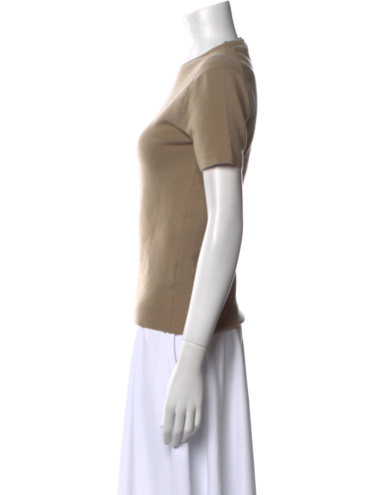 Tibi Cashmere Crew Neck T-Shirt