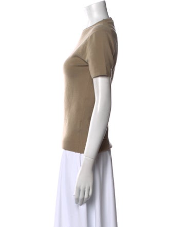 Tibi Cashmere Crew Neck T-Shirt