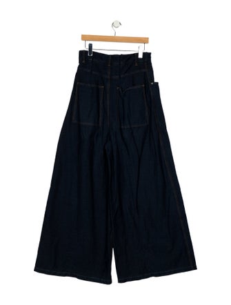 Tibi High-Rise Wide Leg Jeans