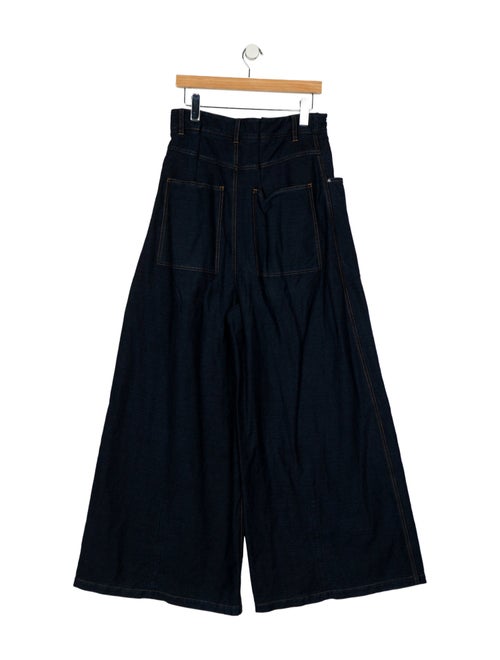 Tibi High-Rise Wide Leg Jeans