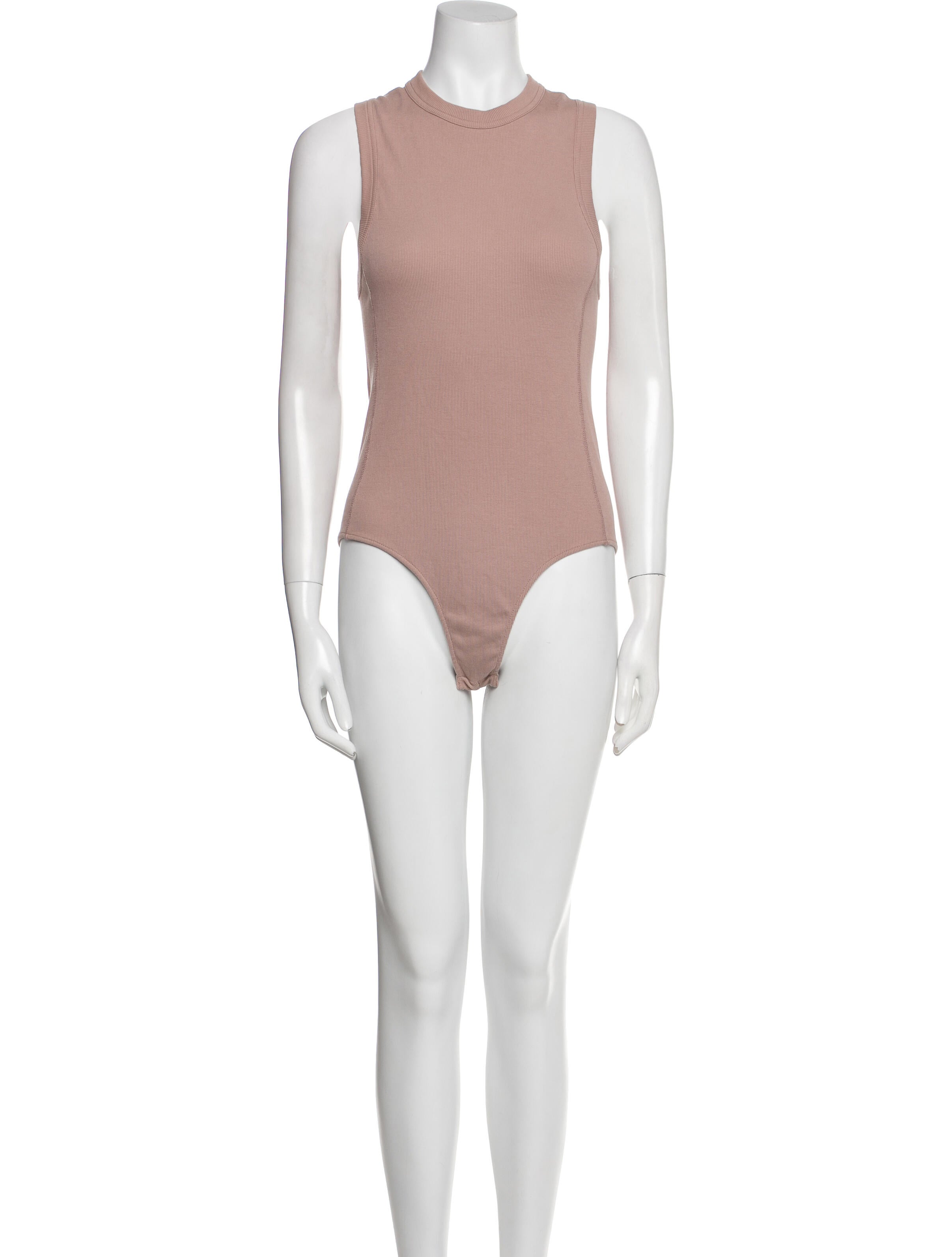 Tibi Crew Neck Sleeveless Bodysuit