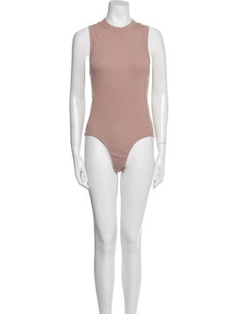 Tibi Crew Neck Sleeveless Bodysuit