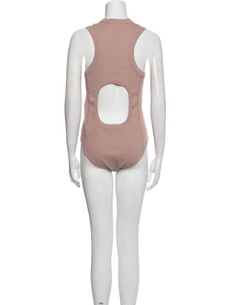 Tibi Crew Neck Sleeveless Bodysuit