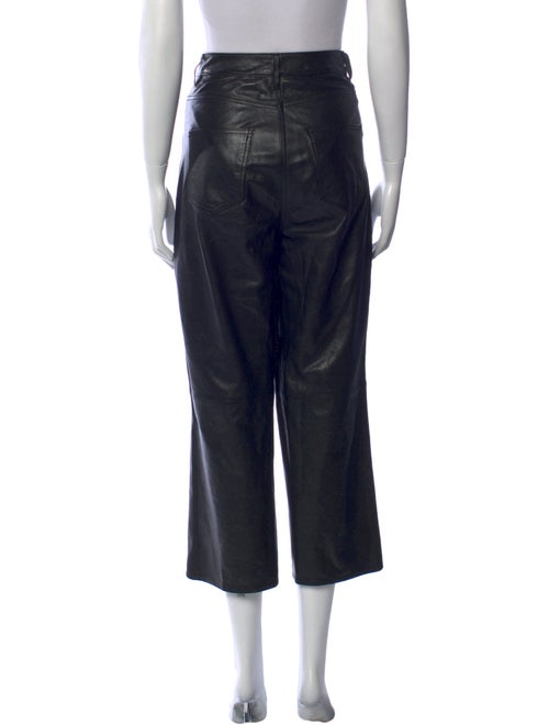 Tibi Lamb Leather Wide Leg Pants
