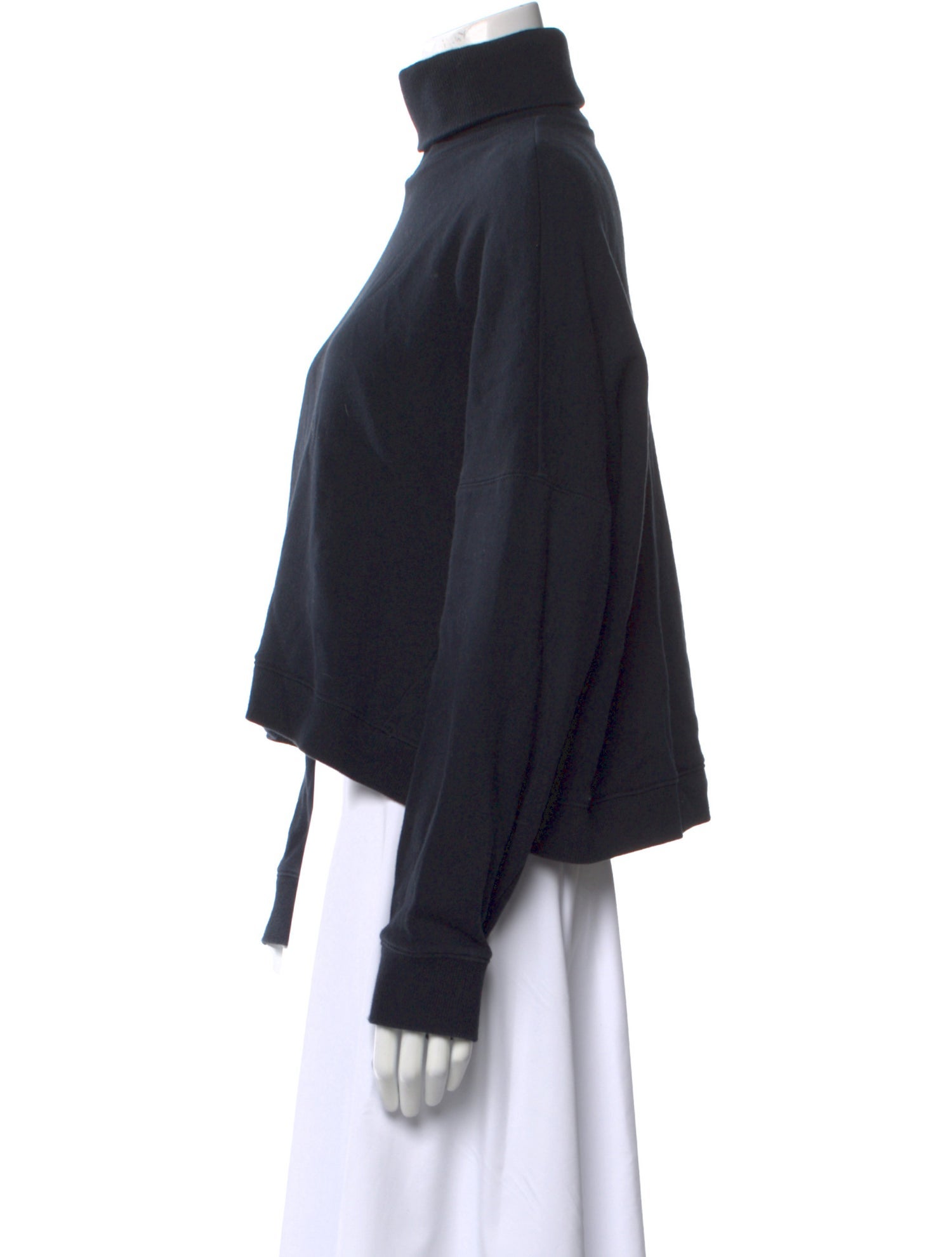 Tibi Turtleneck Long Sleeve Sweatshirt