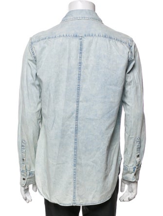 Tibi Long Sleeve Denim Shirt