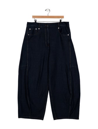 Tibi High-Rise Wide Leg Jeans