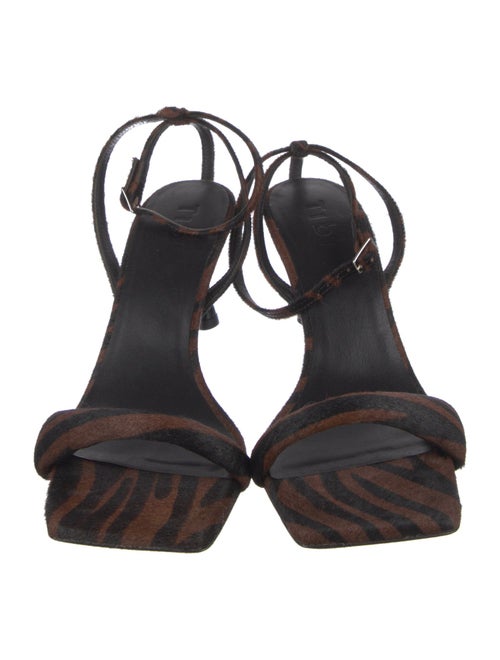 Tibi Ponyhair Slingback Sandals