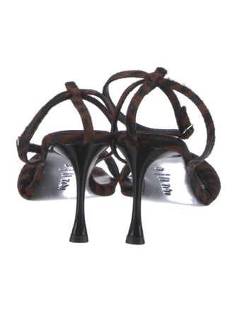 Tibi Ponyhair Slingback Sandals