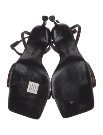 Tibi Ponyhair Slingback Sandals