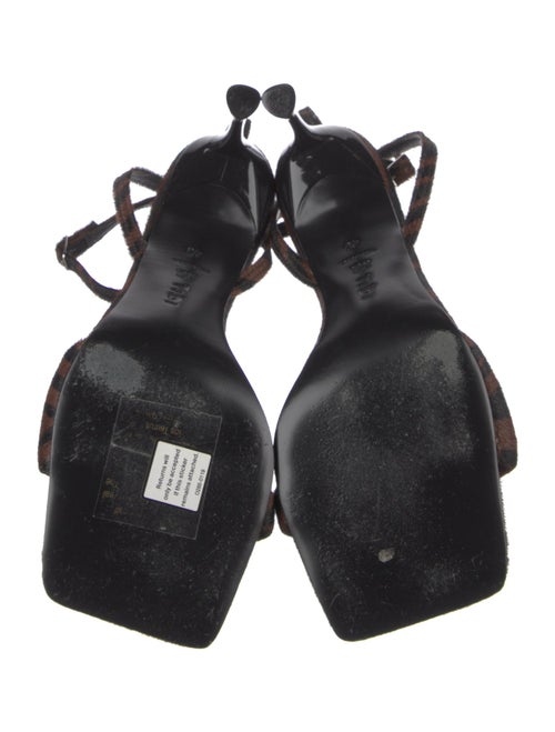 Tibi Ponyhair Slingback Sandals