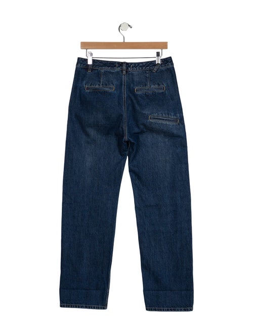 Tibi High-Rise Wide Leg Jeans