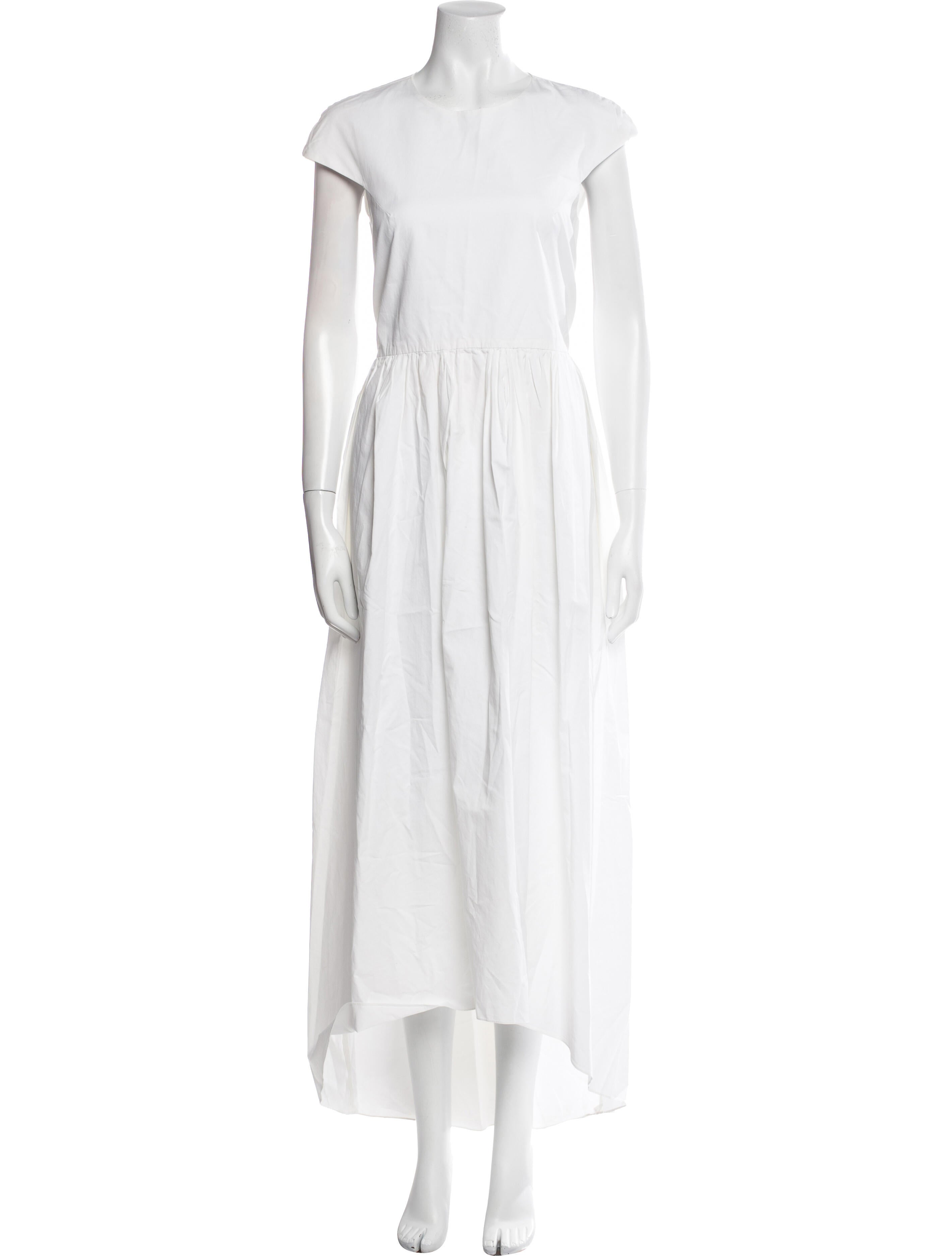Tibi Off-The-Shoulder Long Dress