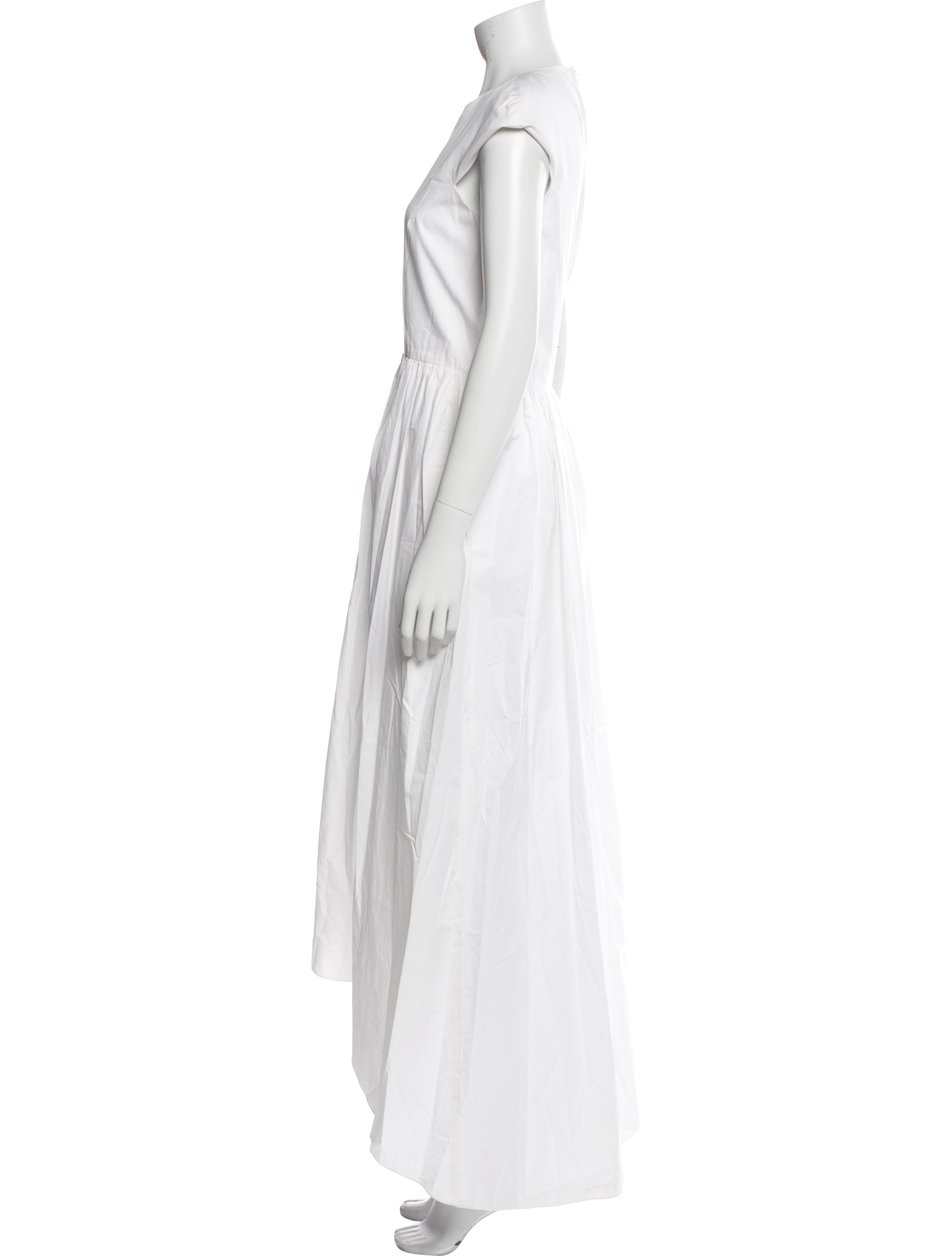 Tibi Off-The-Shoulder Long Dress