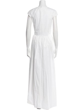 Tibi Off-The-Shoulder Long Dress