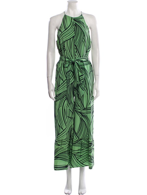 Tibi Silk Printed Jumpsuit