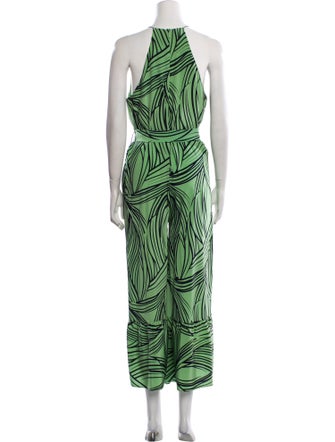 Tibi Silk Printed Jumpsuit
