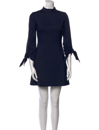 Tibi Mock Neck Mini Dress