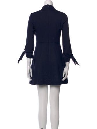 Tibi Mock Neck Mini Dress