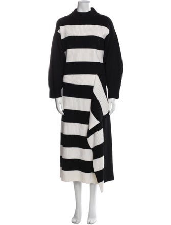 Tibi Merino Wool Striped Skirt Set