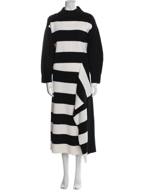Tibi Merino Wool Striped Skirt Set