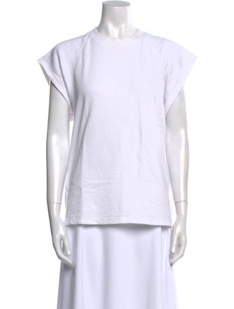 Tibi Crew Neck Short Sleeve T-Shirt