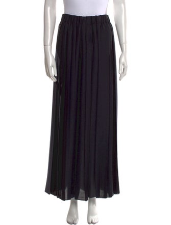 Tibi Pleated Accents Midi Length Skirt