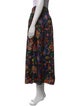 Tibi Floral Print Midi Length Skirt