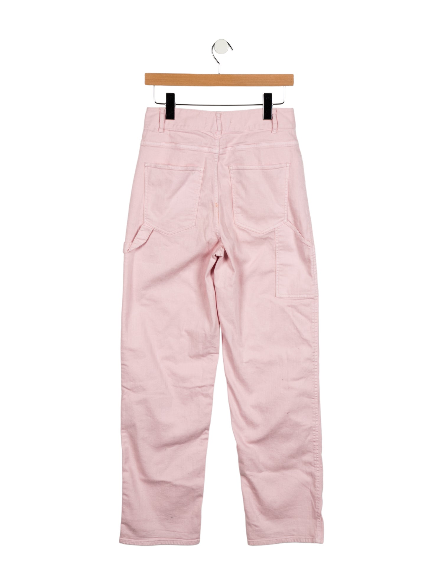 Tibi High-Rise Straight Leg Jeans