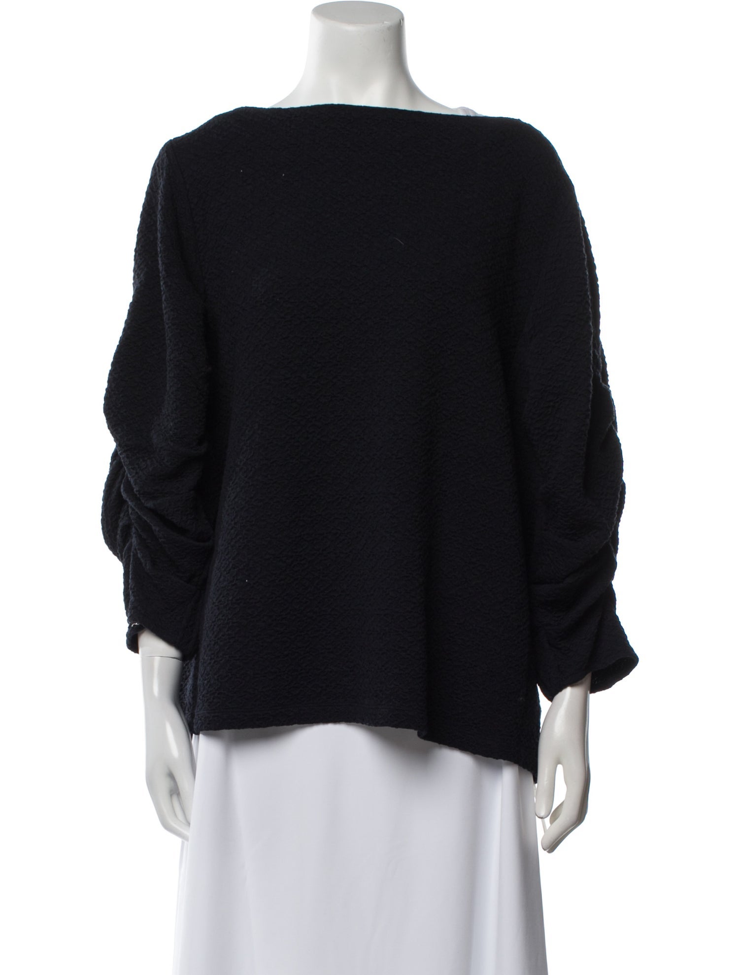 Tibi Bateau Neckline Three-Quarter Sleeve Blouse w/ Tags